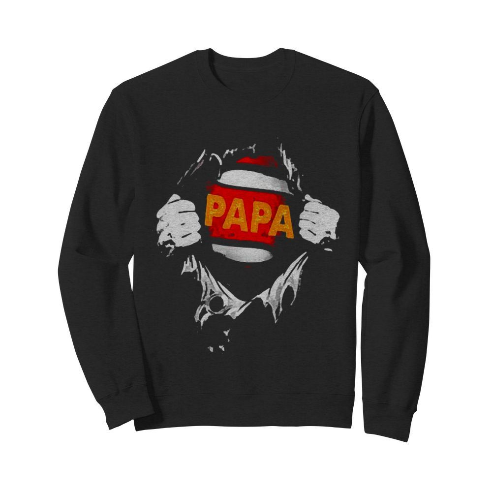 Papa Superhero tear  Unisex Sweatshirt