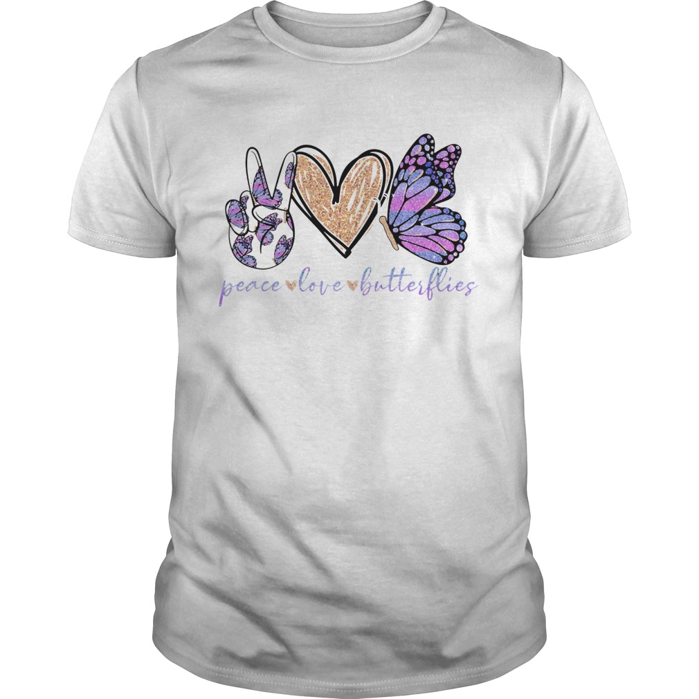 Peace Love Butterflies shirt