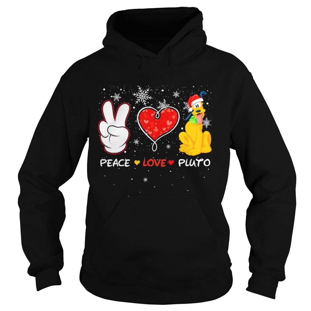 Peace Love Pluto Santa Merry Christmas  Hoodie