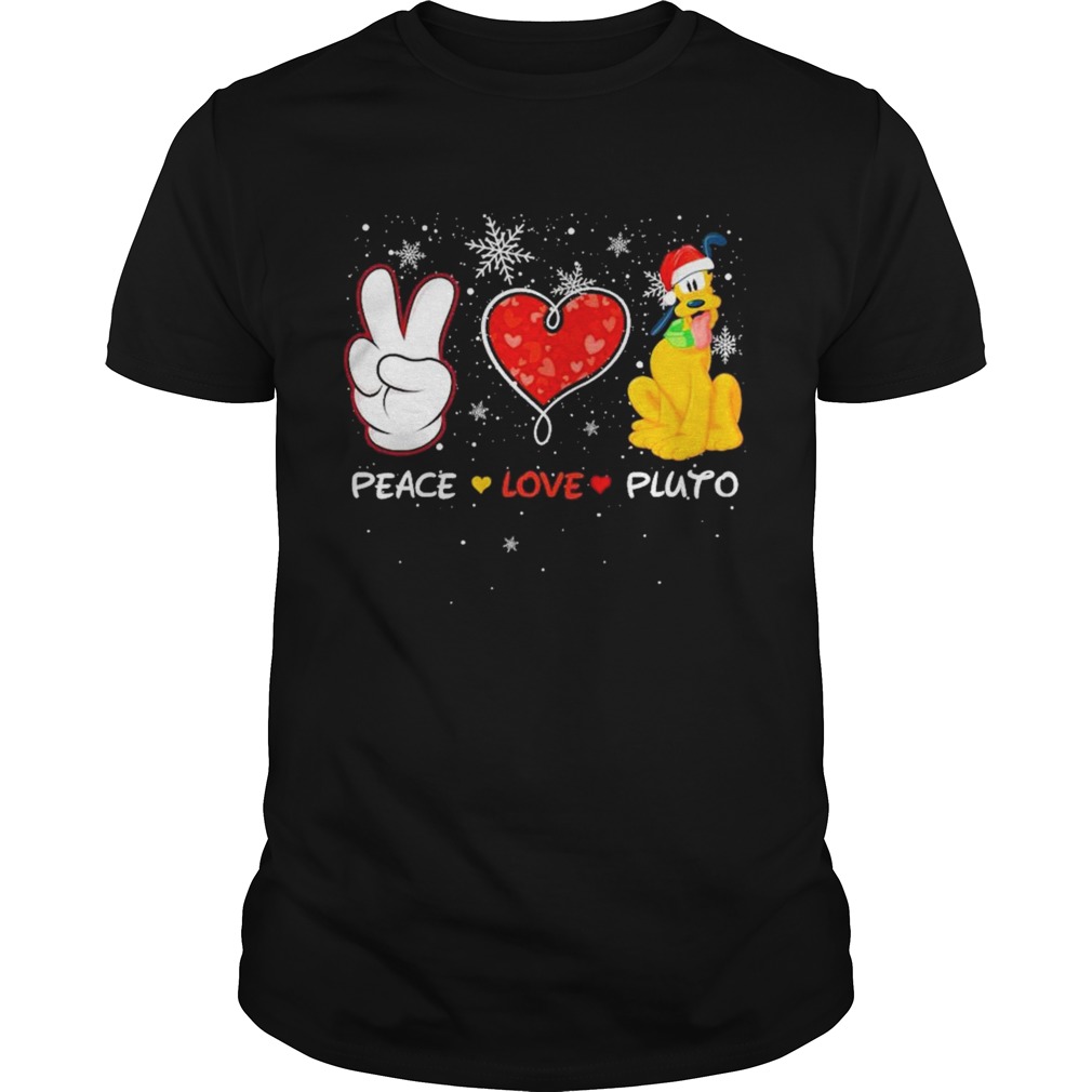 Peace Love Pluto Santa Merry Christmas  Unisex