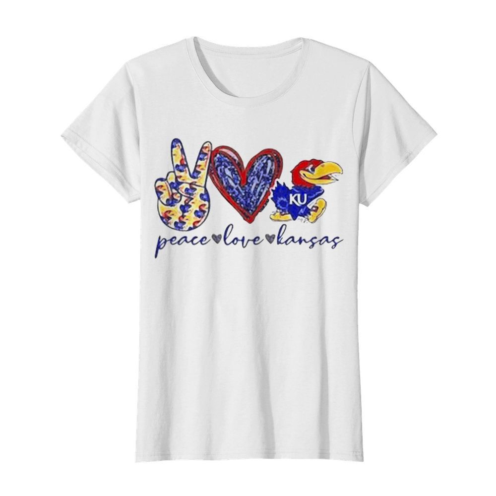 Peace love kansas jayhawks  Classic Women's T-shirt