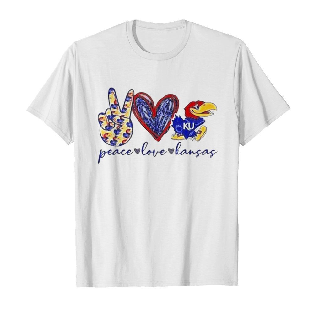 Peace love kansas jayhawks  Classic Men's T-shirt