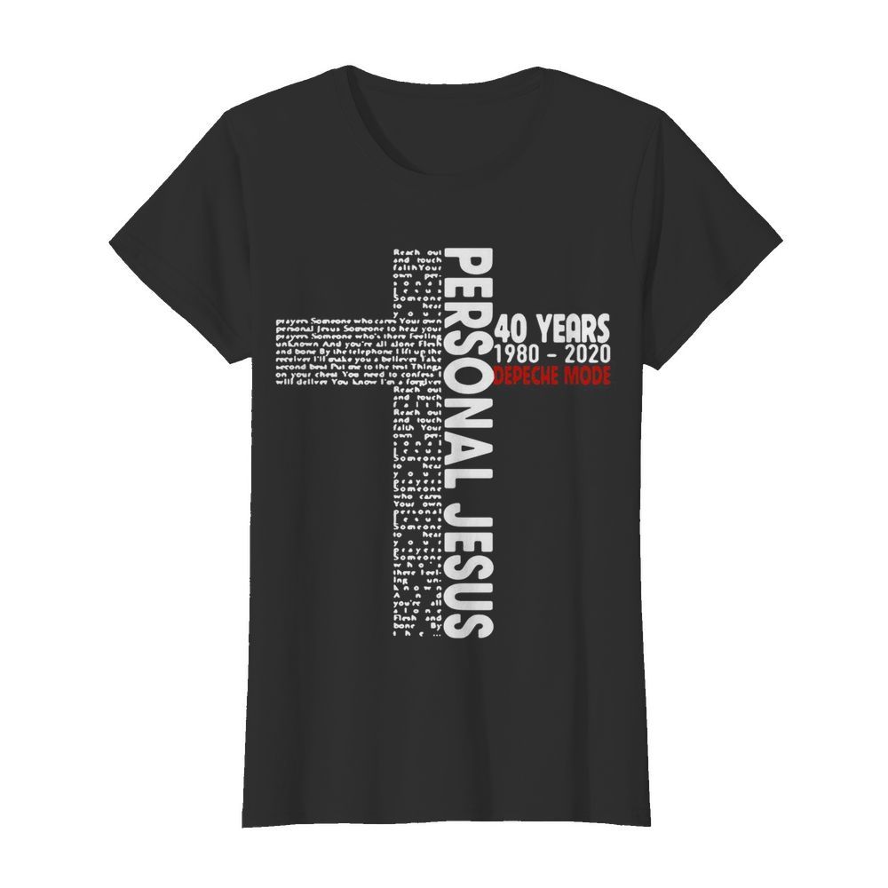 Personal Jesus Lyrics 50 Years Depeche Mode  Classic Women's T-shirt