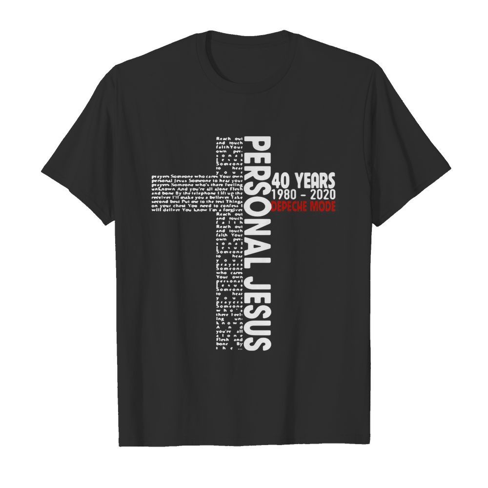 Personal Jesus Lyrics 50 Years Depeche Mode  Classic Men's T-shirt