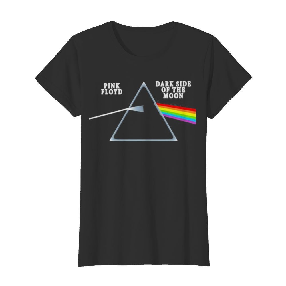 Pink floyd band dark side of the moon rainbow  Classic Women's T-shirt