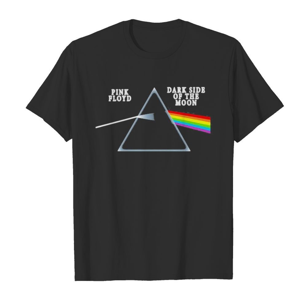 Pink floyd band dark side of the moon rainbow shirt