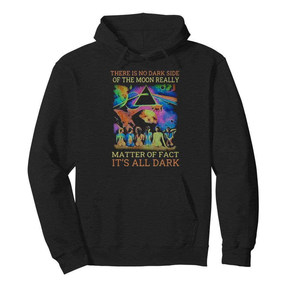 Pink floyd band there is no dark side of the moon really matter of fact it’s all dark  Unisex Hoodie