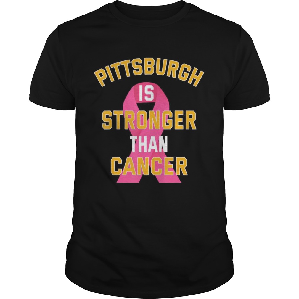 Pittsburgh Is Stronger Than Cancer Awareness Pink Ribbon shirt