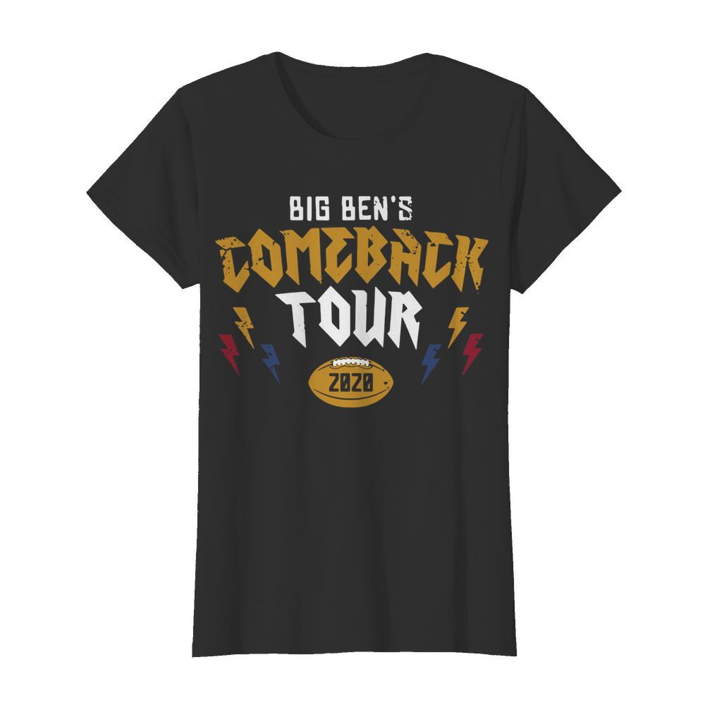 Pittsburgh Steelers Big Ben's comeback tour 2020  Classic Women's T-shirt