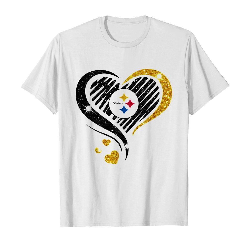 Pittsburgh Steelers diamond heart shirt