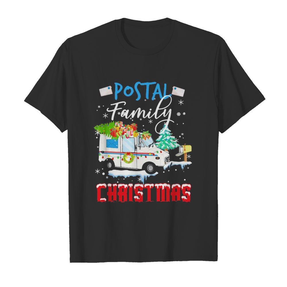 Postal family christmas shirt