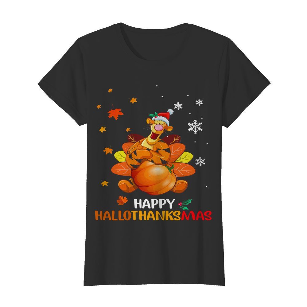 Pretty Tigger Happy Hallothanksmas  Classic Women's T-shirt