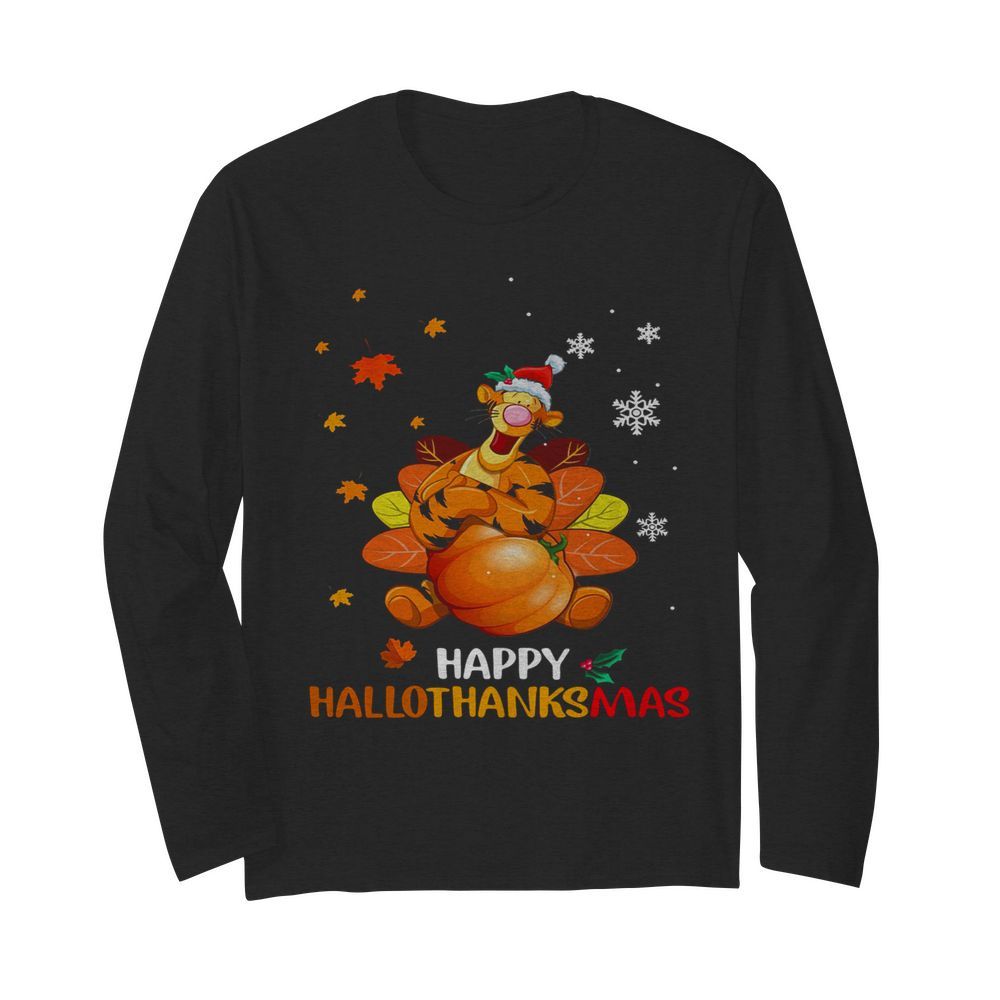 Pretty Tigger Happy Hallothanksmas  Long Sleeved T-shirt 