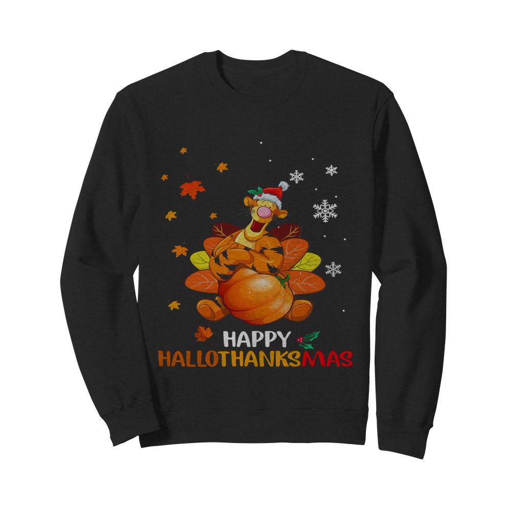 Pretty Tigger Happy Hallothanksmas  Unisex Sweatshirt