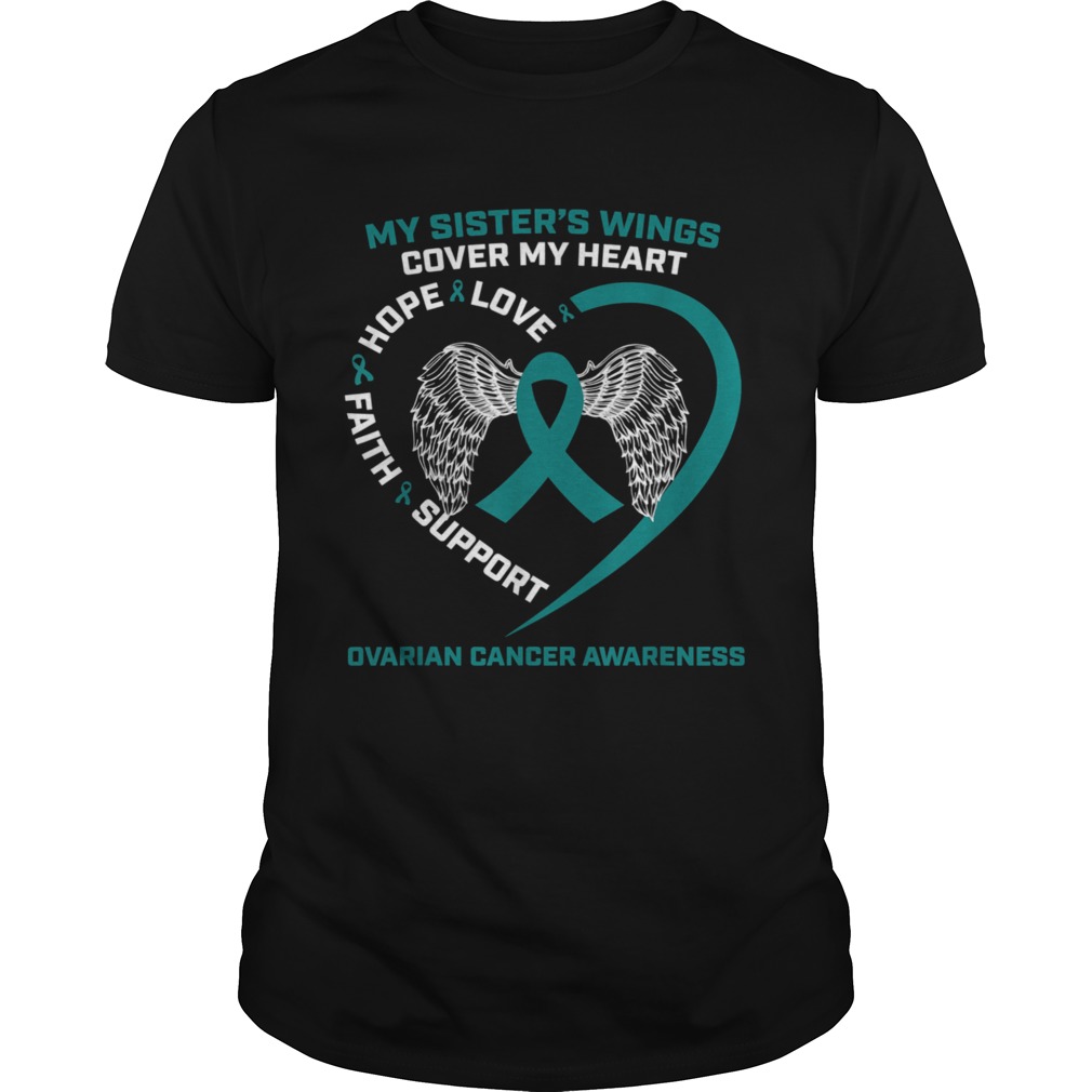 Products In Memory Of Sister Wings Ovarian Cancer Awareness shirt