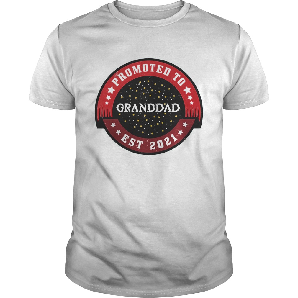 Promoted To Granddad Est 2021 Grandpa Again 2021 shirt