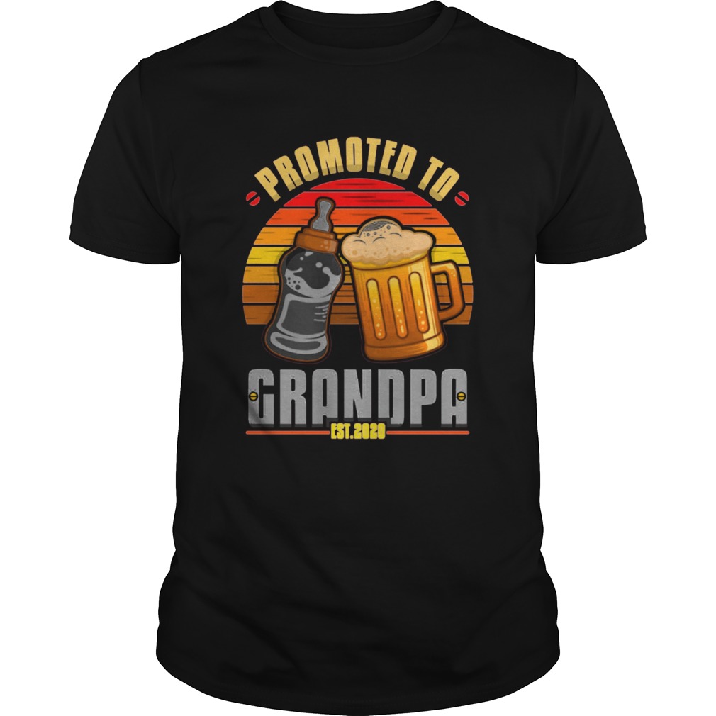 Promoted to grandpa shirt