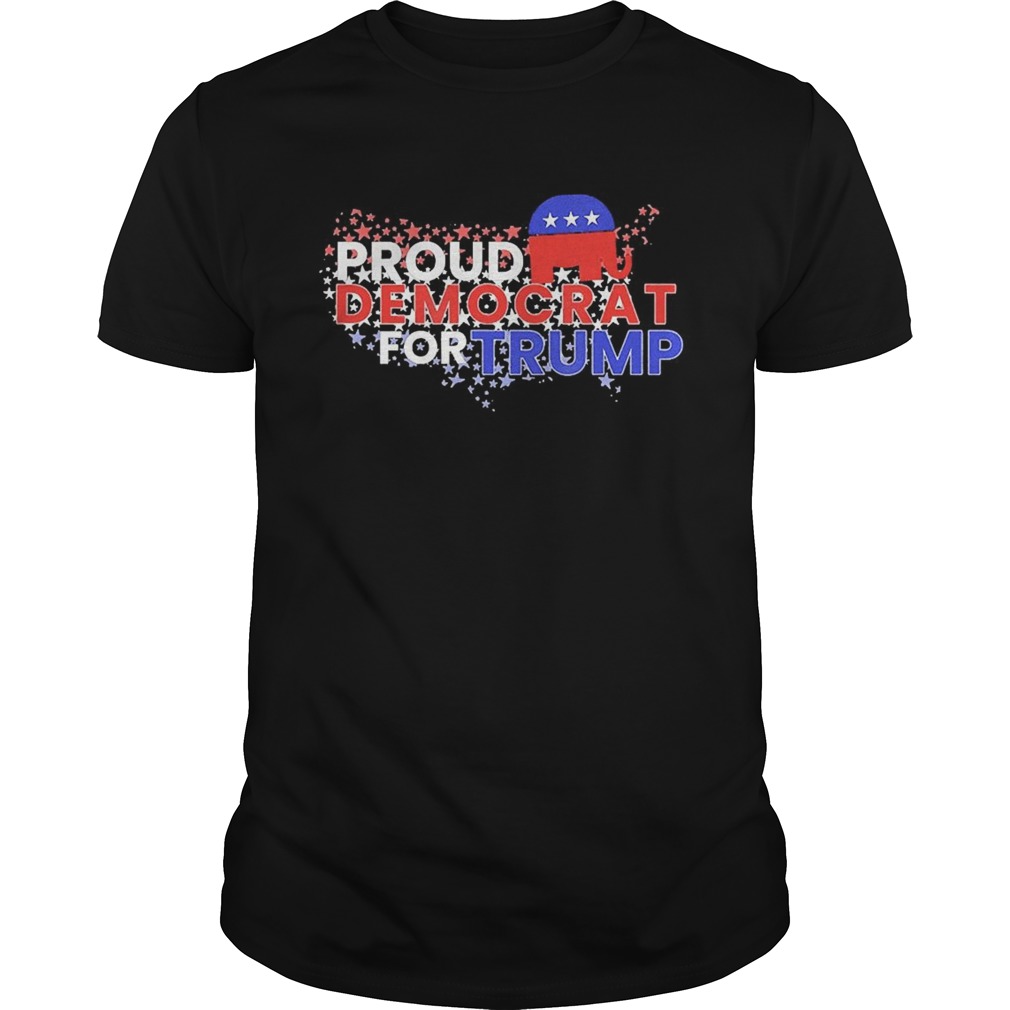 Proud Democrats For Trump Flag US shirt