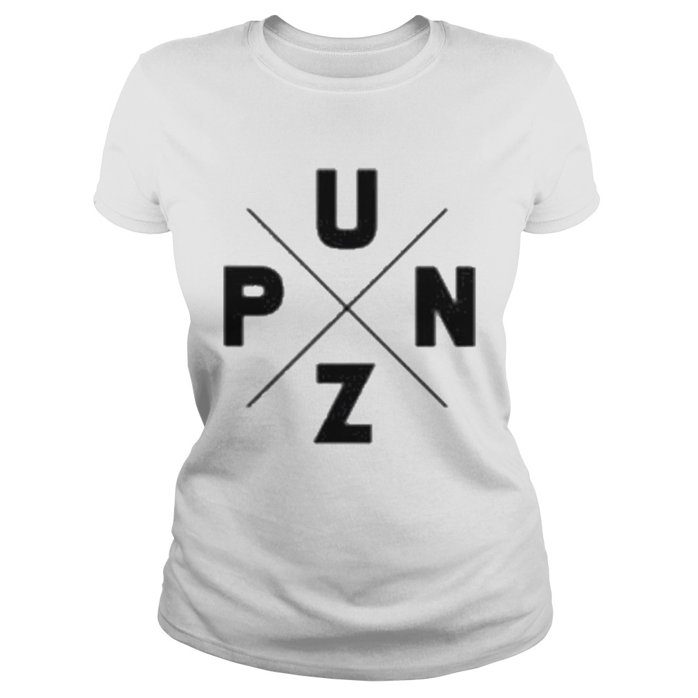 Punz merch black text logo  Classic Ladies