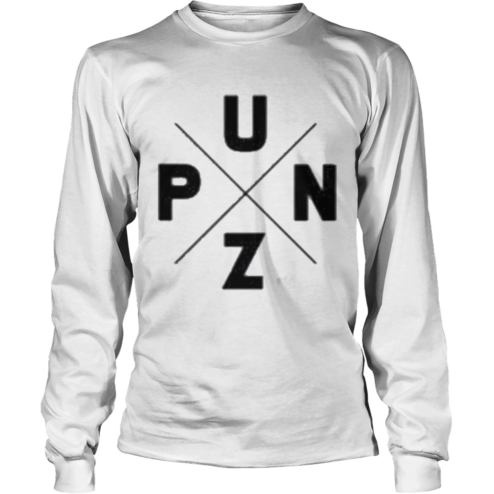 Punz merch black text logo  Long Sleeve