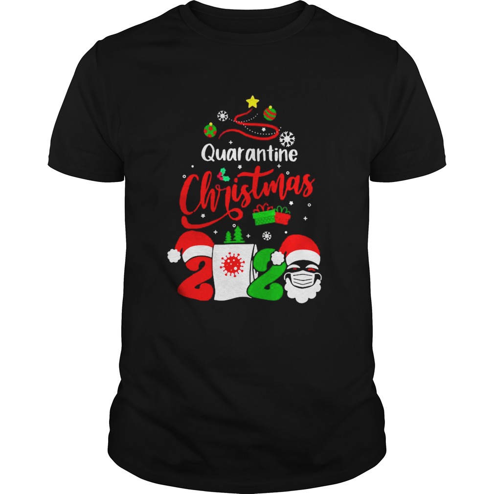 Quarantine Christmas 2020 Santa Claus Toilet Paper Tree shirt