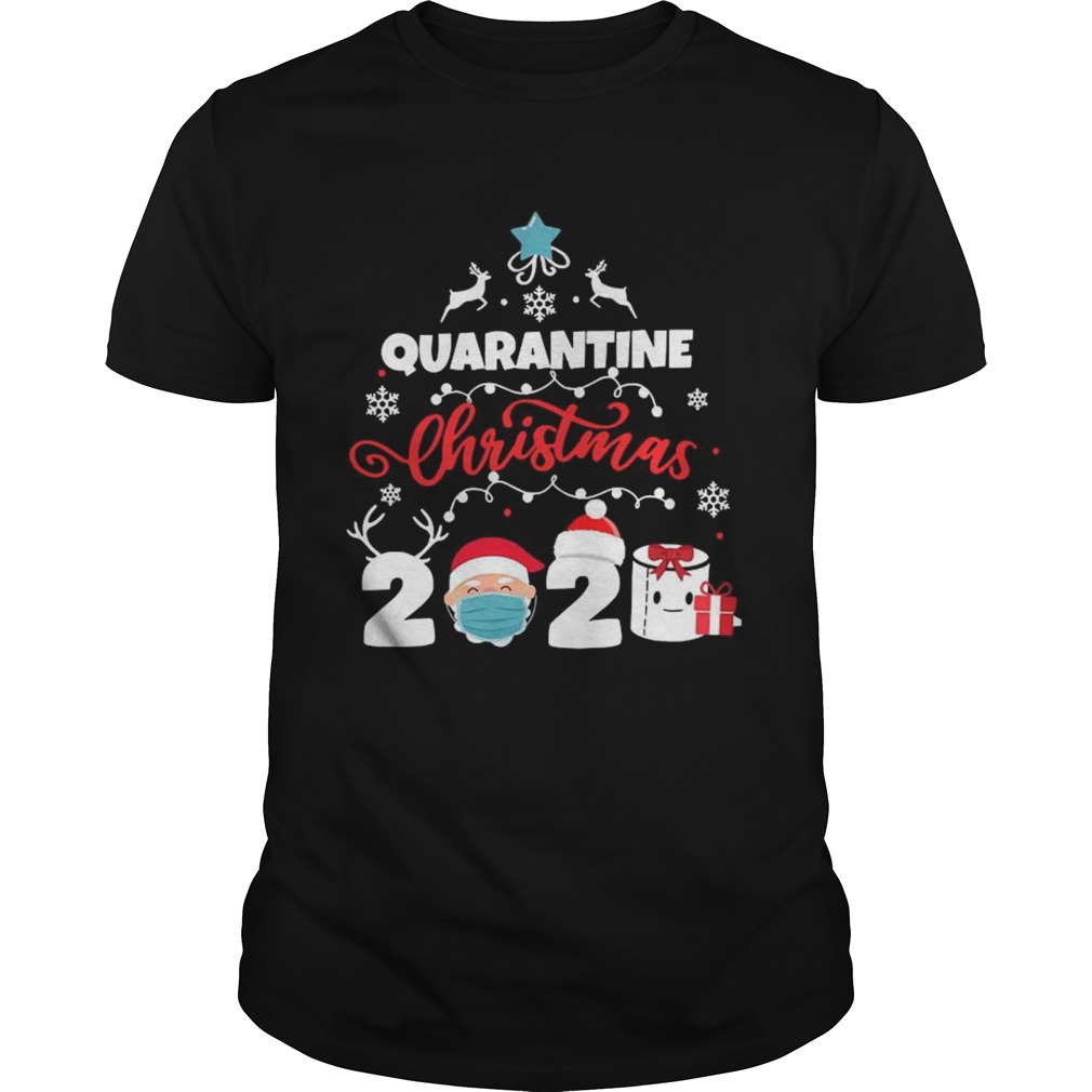 Quarantine Christmas 2020 Social distancing Christmas shirt