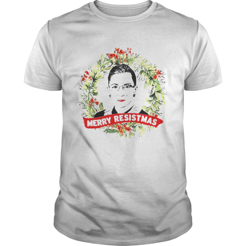 RBG Ruth Bader Ginsburg Merry Resistmas Christmas shirt