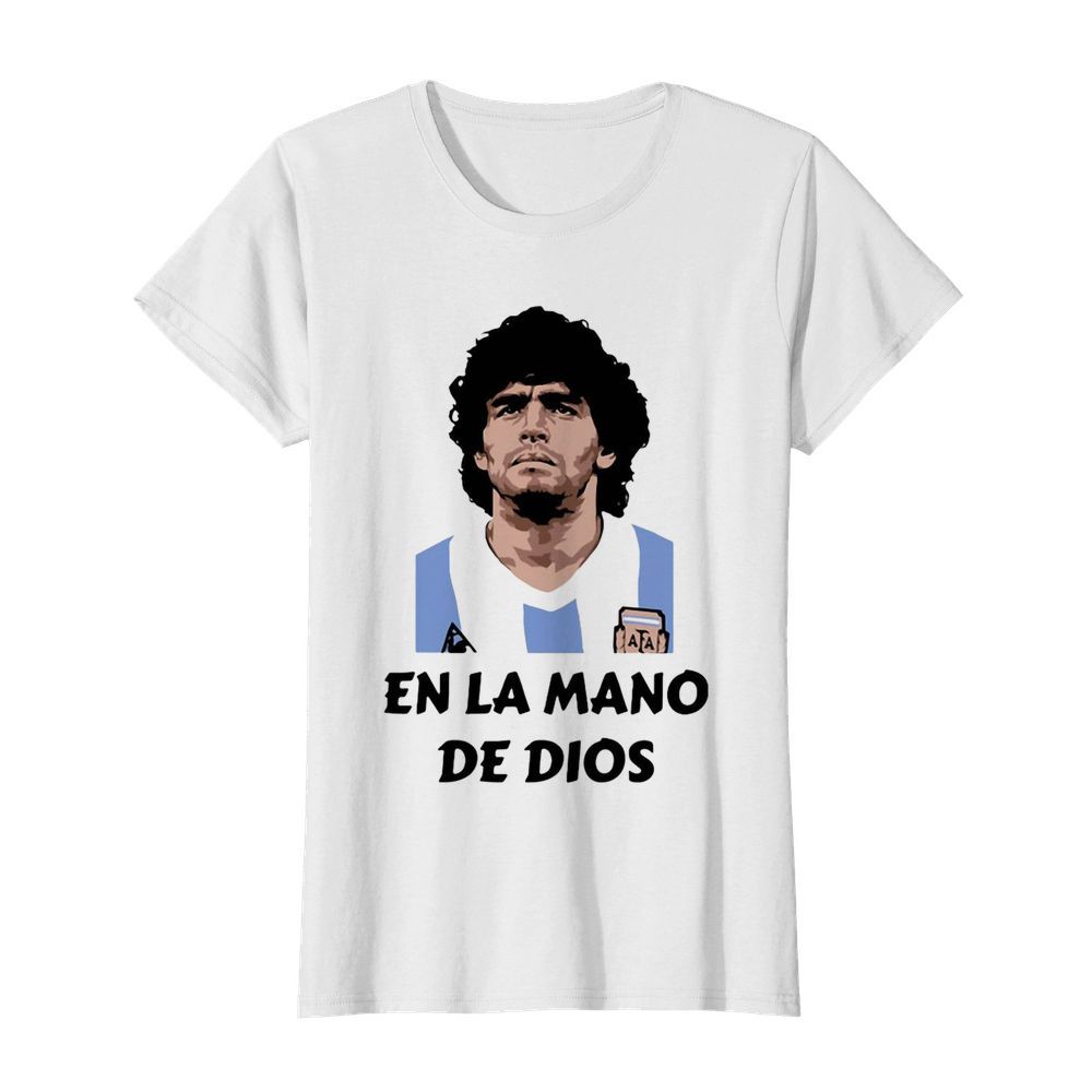 RIP Diego Maradona En La Mano De Dios  Classic Women's T-shirt