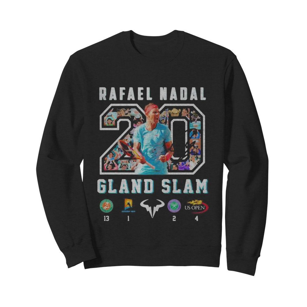 Rafael nadal 20 gland slam badminton  Unisex Sweatshirt