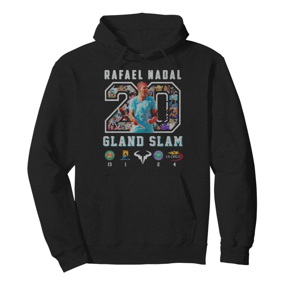 Rafael nadal 20 gland slam badminton  Unisex Hoodie