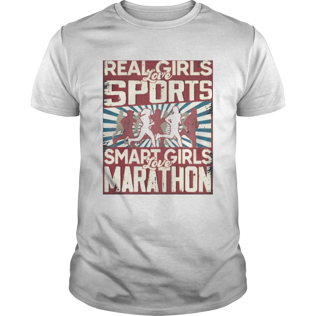 Real love girls sports smart love girls marathon shirt