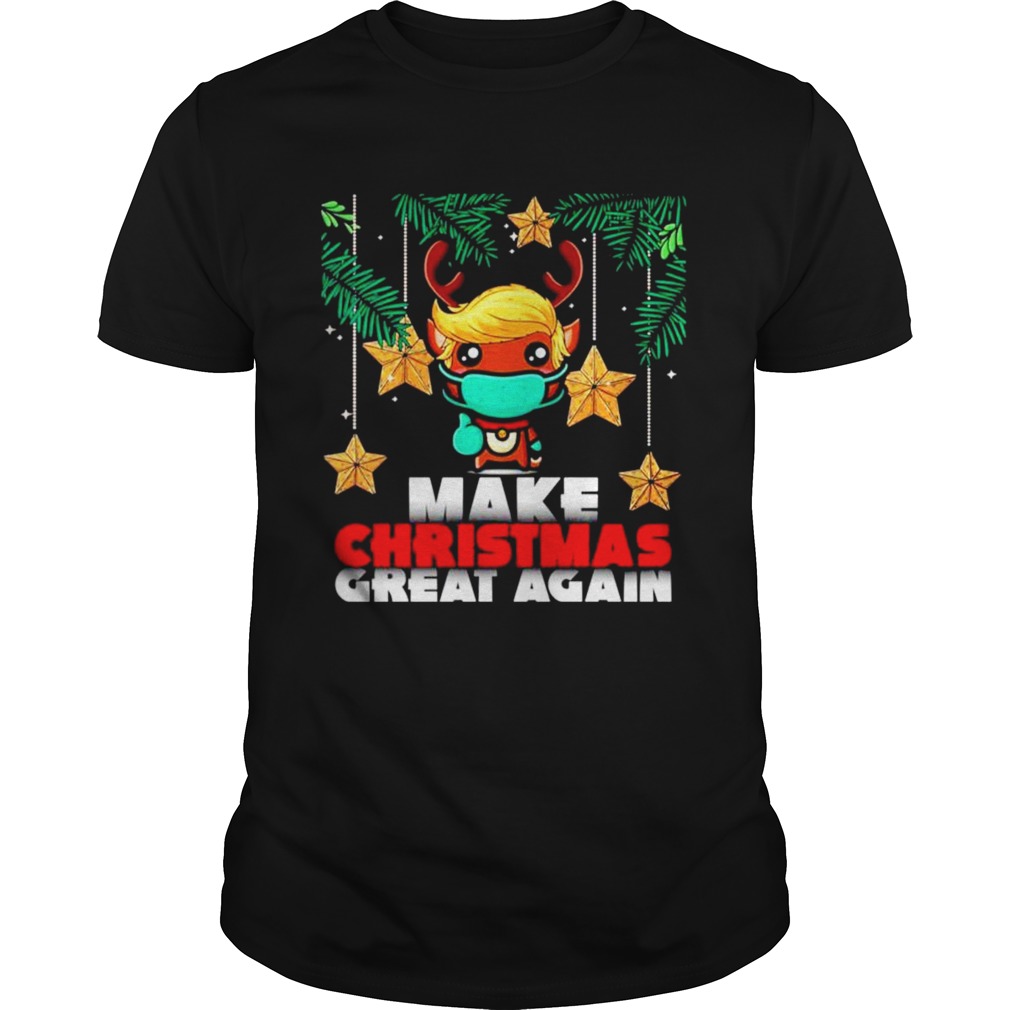 Reindeer Trump hair make Christmas great again shirt