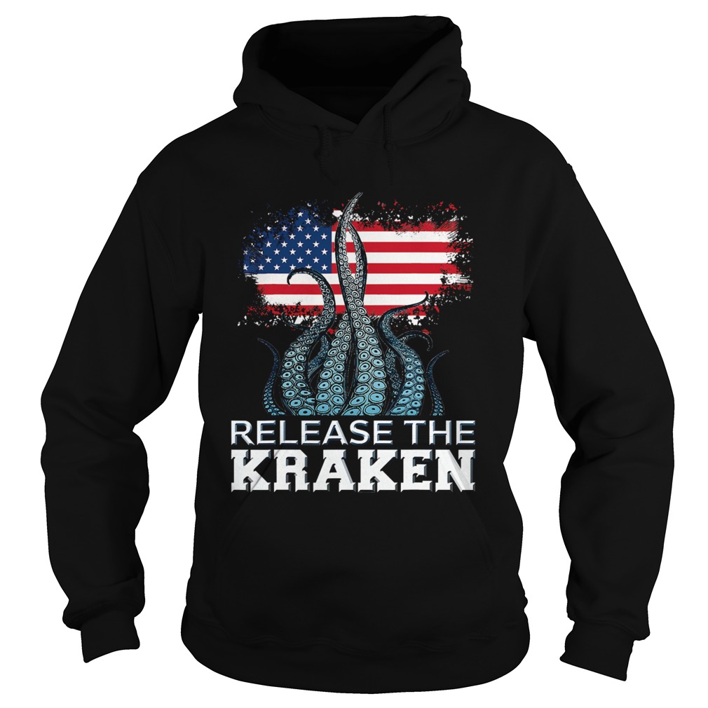 Release The Kraken American Edition Flag  Hoodie