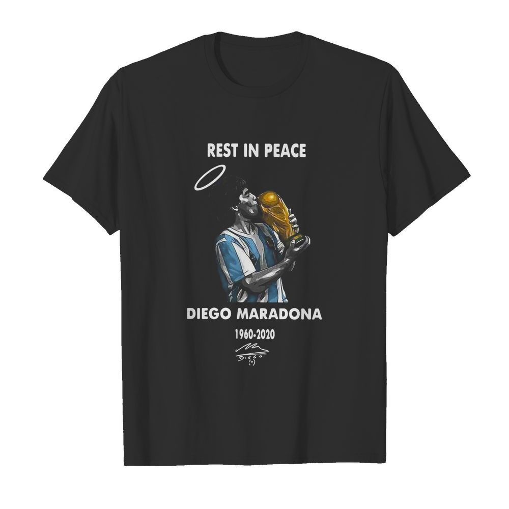 Rest In Peace Diego Maradona 1960 2020 Signature shirt