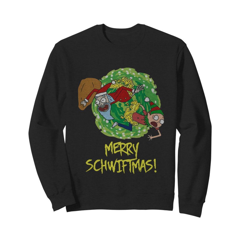 Rick And Morty Merry Swiftmas Christmas  Unisex Sweatshirt