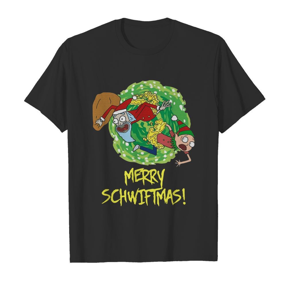 Rick And Morty Merry Swiftmas Christmas  Classic Men's T-shirt