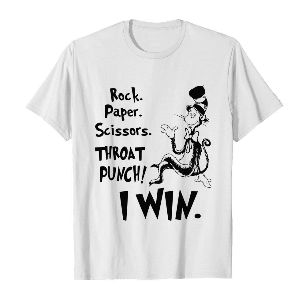 Rock Paper Scissors Throat Punch I Win  Classic Men's T-shirt