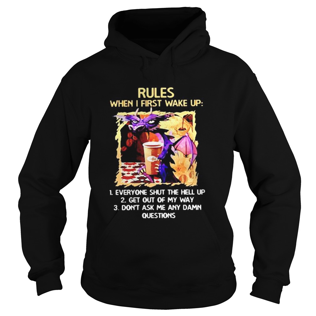 Rules when I first wake upeveryone shut the hell up  Hoodie