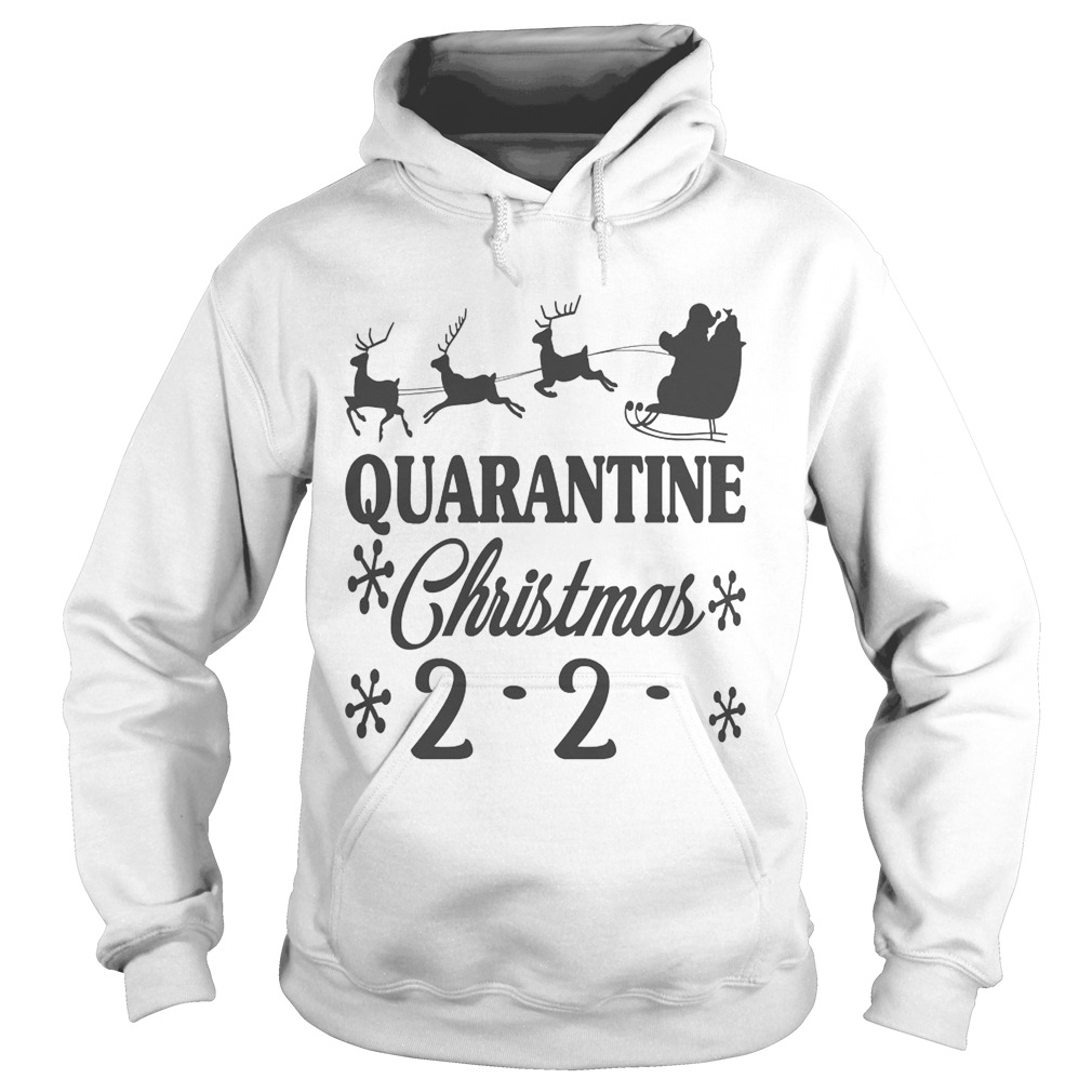 Santa Christmas Quarantine Slogans  Hoodie