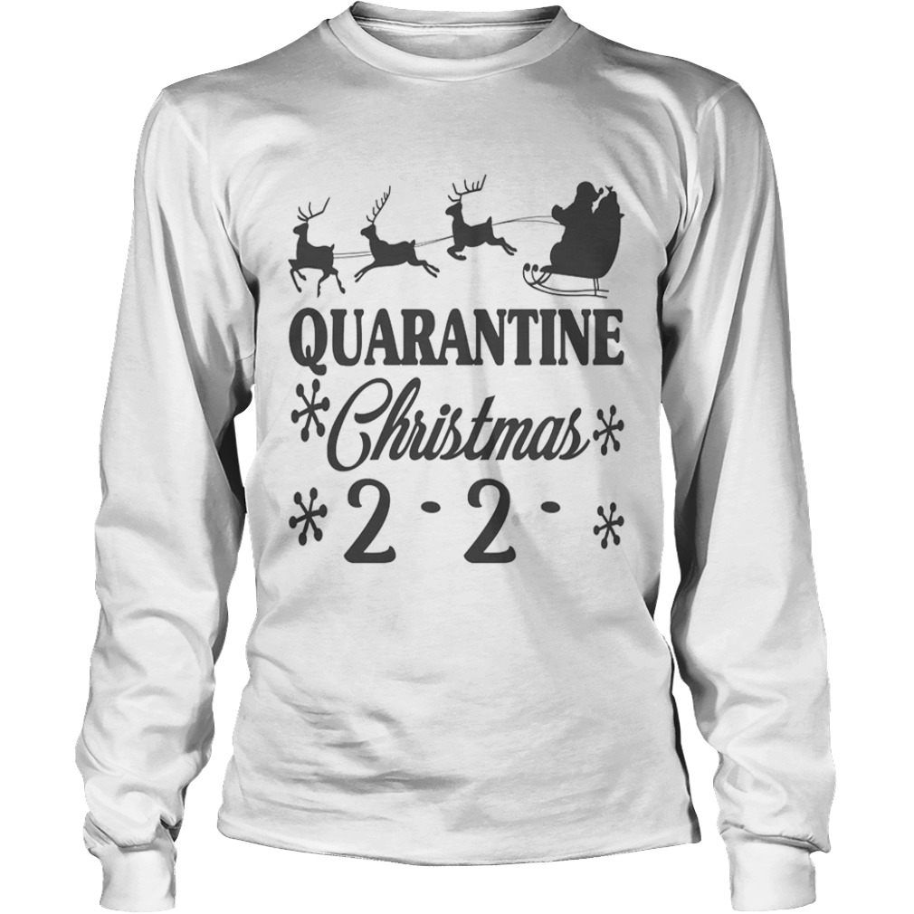 Santa Christmas Quarantine Slogans  Long Sleeve