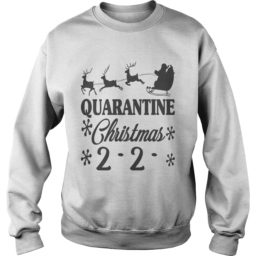 Santa Christmas Quarantine Slogans  Sweatshirt