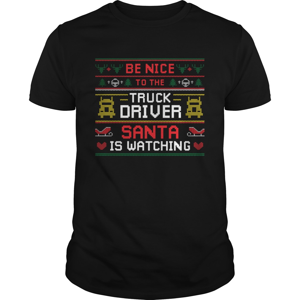 Santa Christmas Ugly Design For The Truck Drivers Ugly Sweater shirt