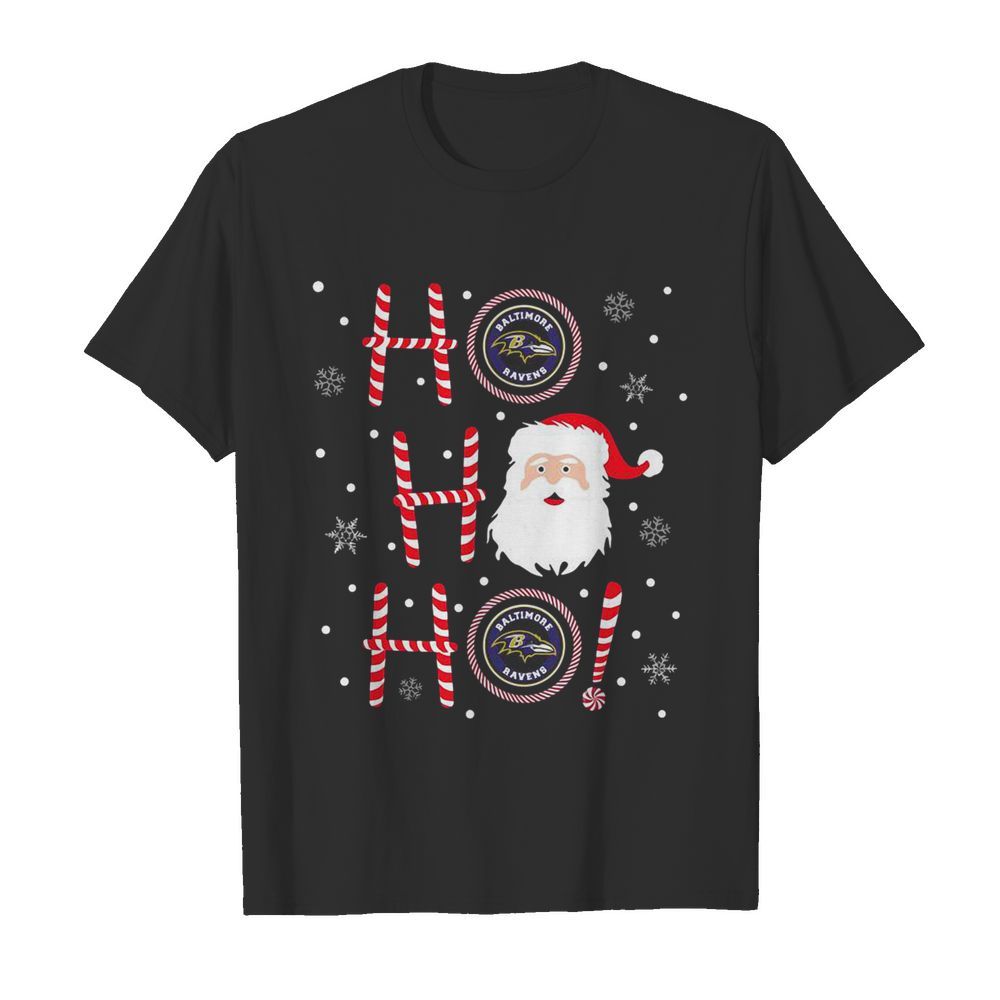 Santa Claus Ho Ho Ho Baltimore Ravens Christmas shirt