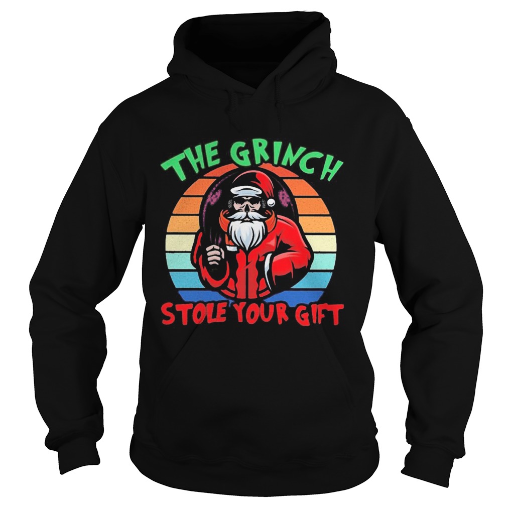 Santa Claus the Grinch stole your gilf vintage  Hoodie