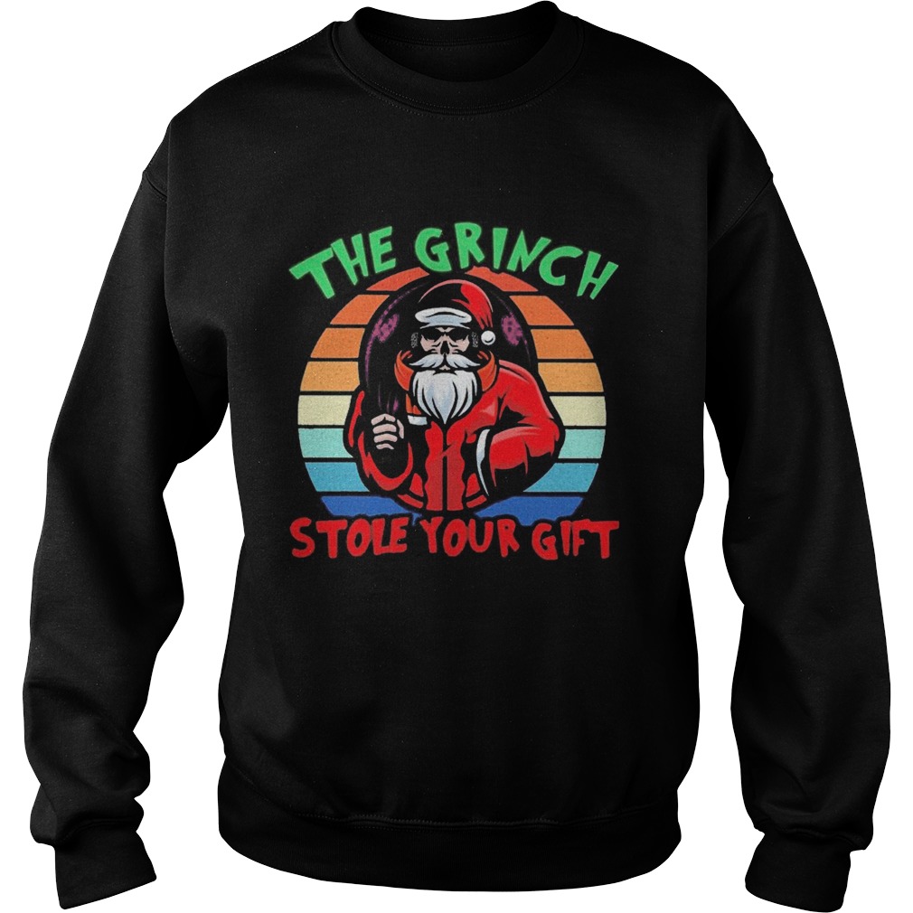 Santa Claus the Grinch stole your gilf vintage  Sweatshirt