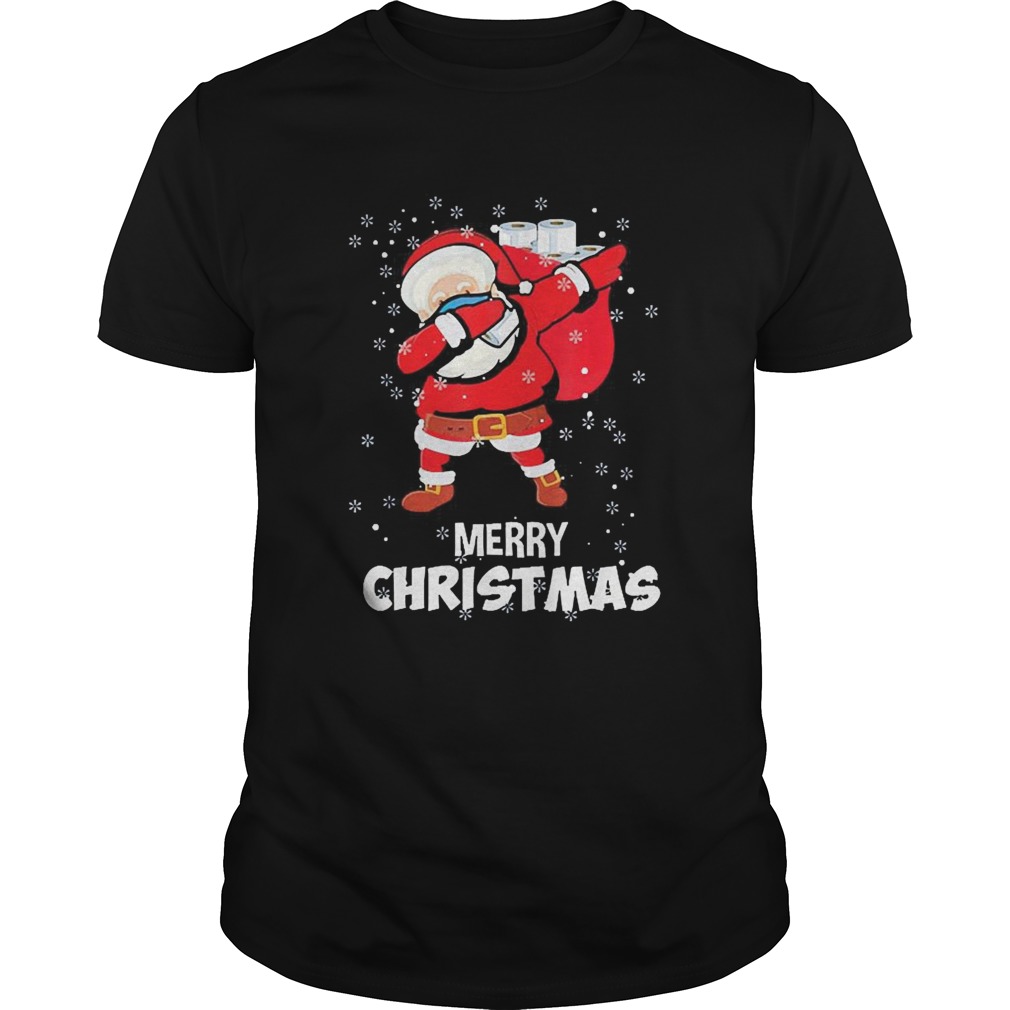 Santa Dabbing Mask Toilet Paper Funny Christmas shirt