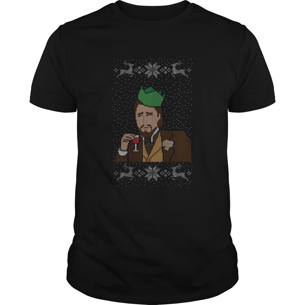 Santa Leonardo DiCaprio Ugly Christmas shirt