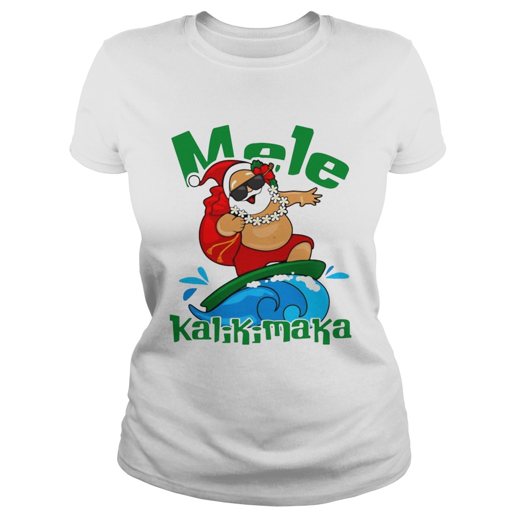 Santa Mele Kalikimaka Christmas  Classic Ladies