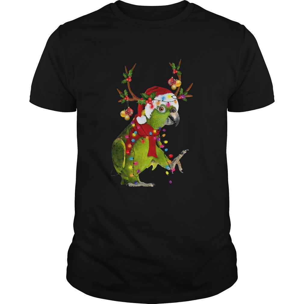 Santa Parrot Light Christmas shirt