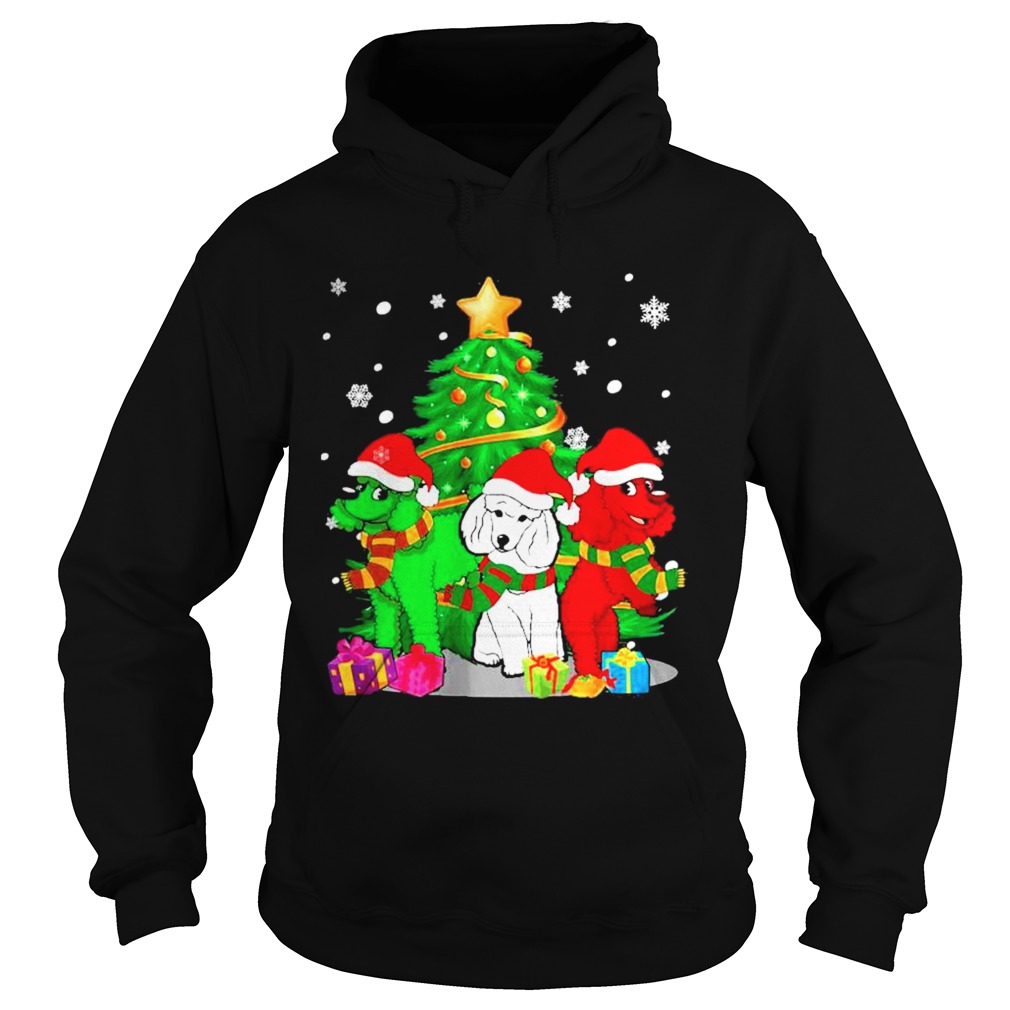 Santa Poodle Dogs Christmas 2020  Hoodie